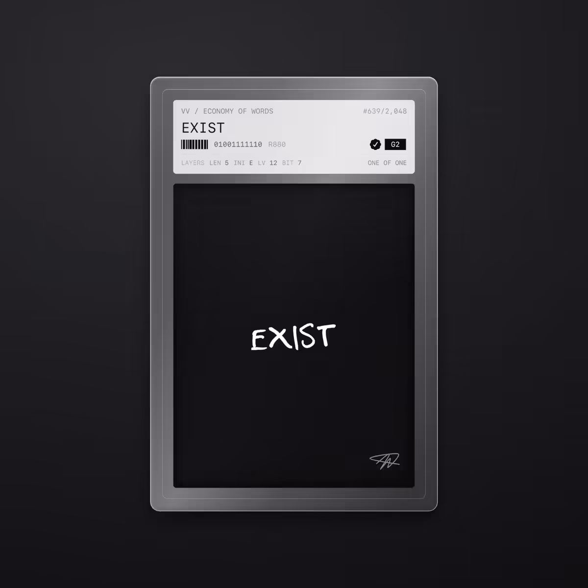 Economy of Words: EXIST · #639