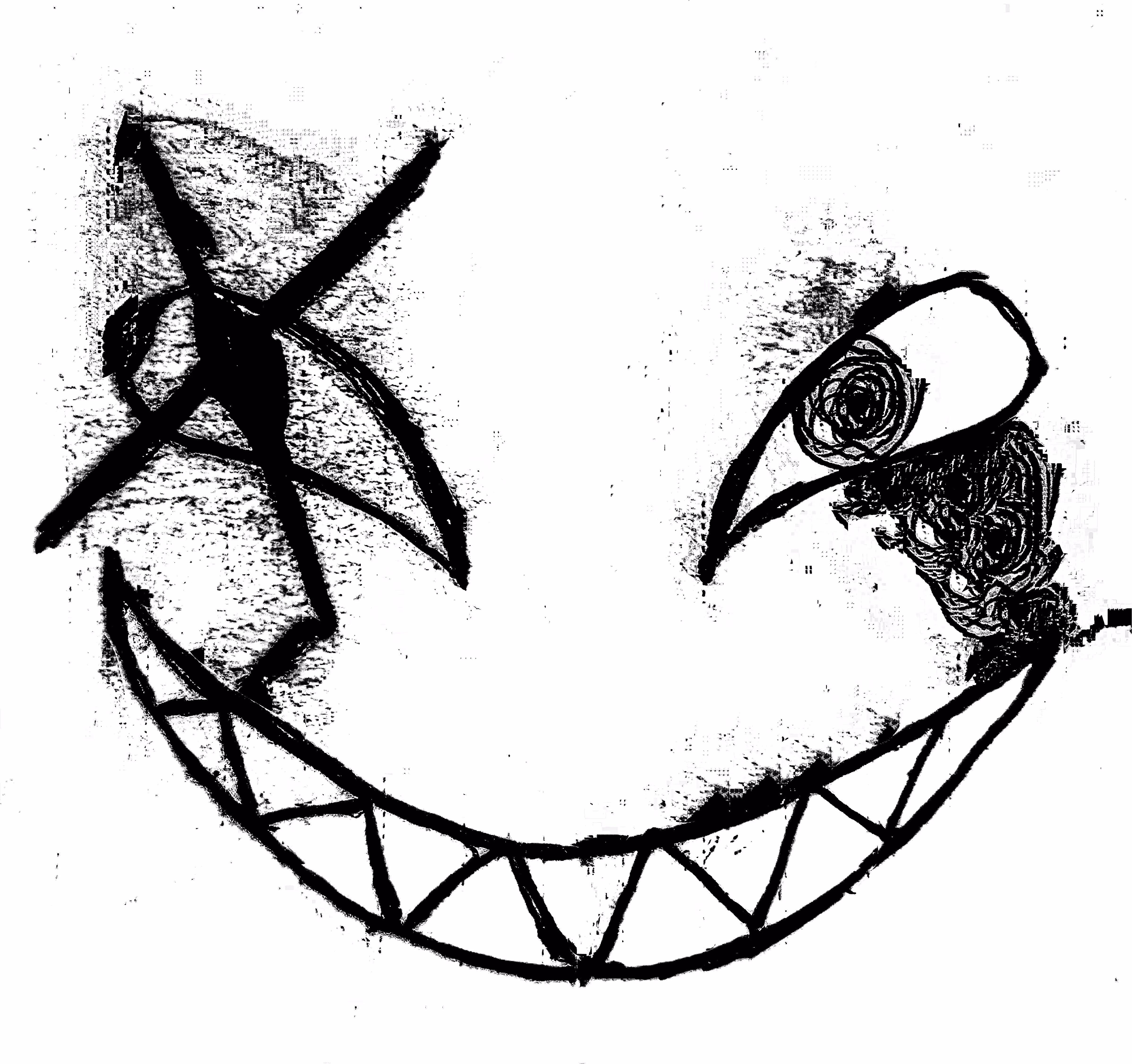 Black and white