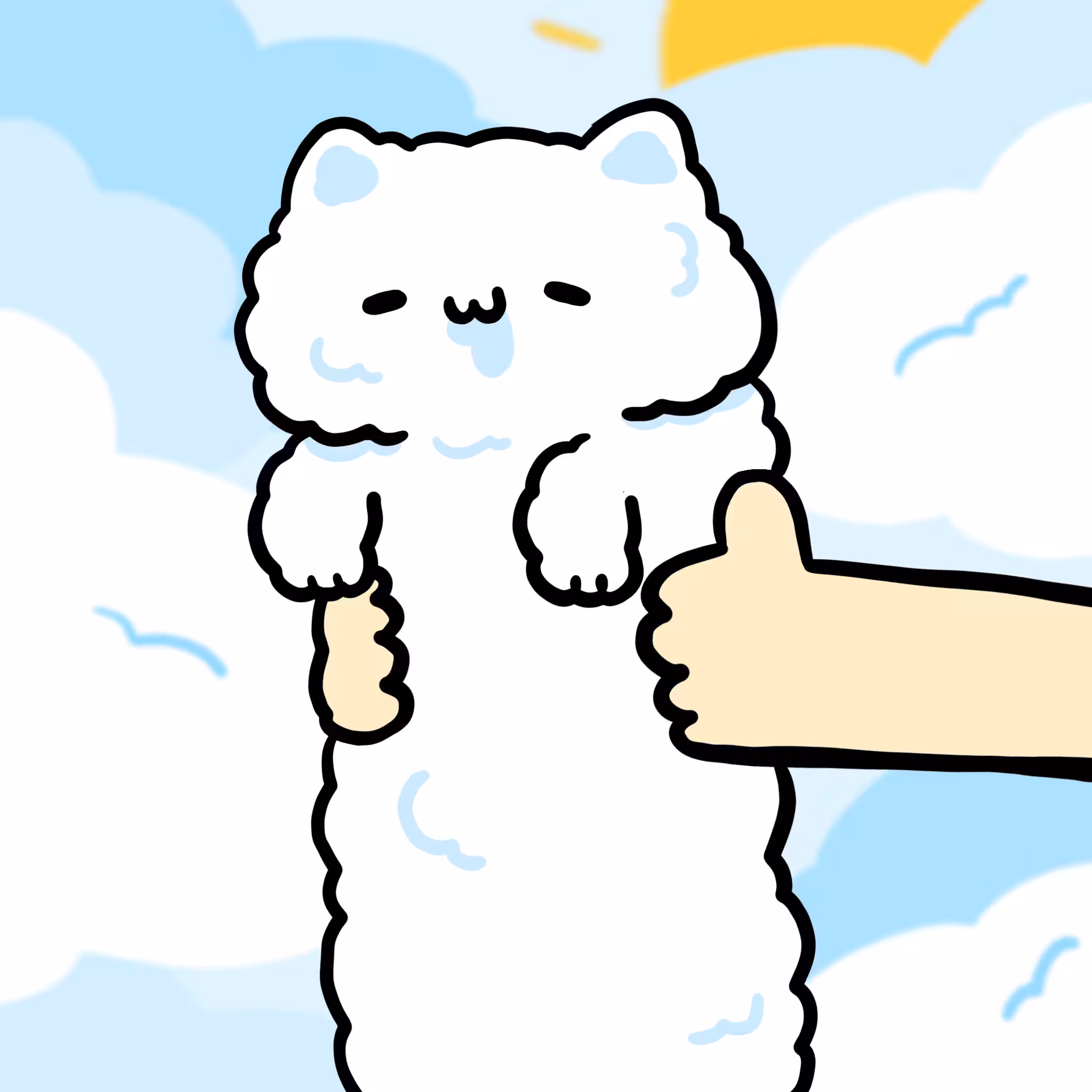 Long long Chill cloud cat #131