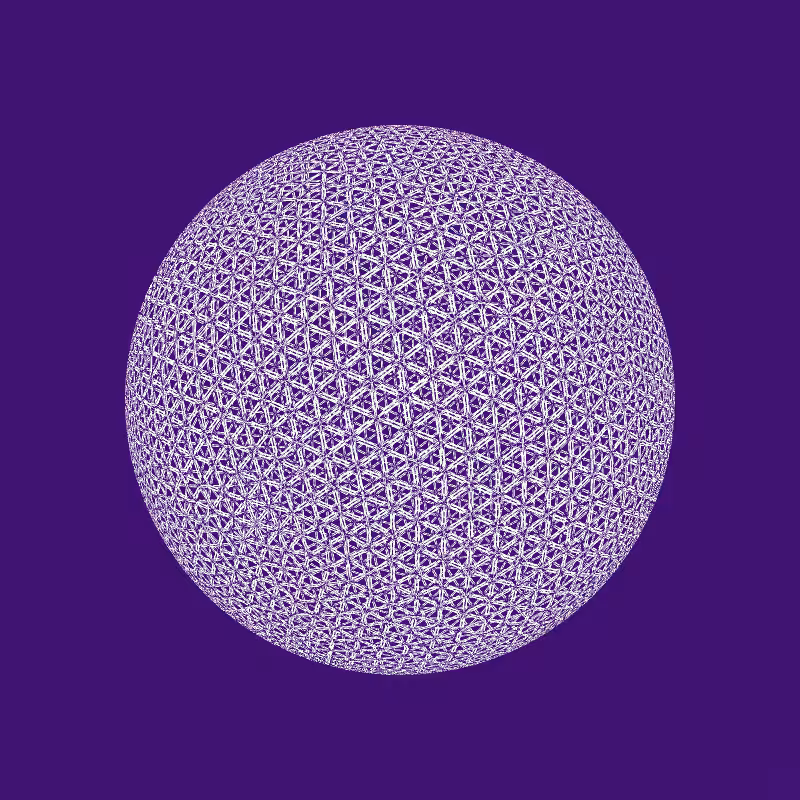 Digital Gothic: Spherical Tessellation #21