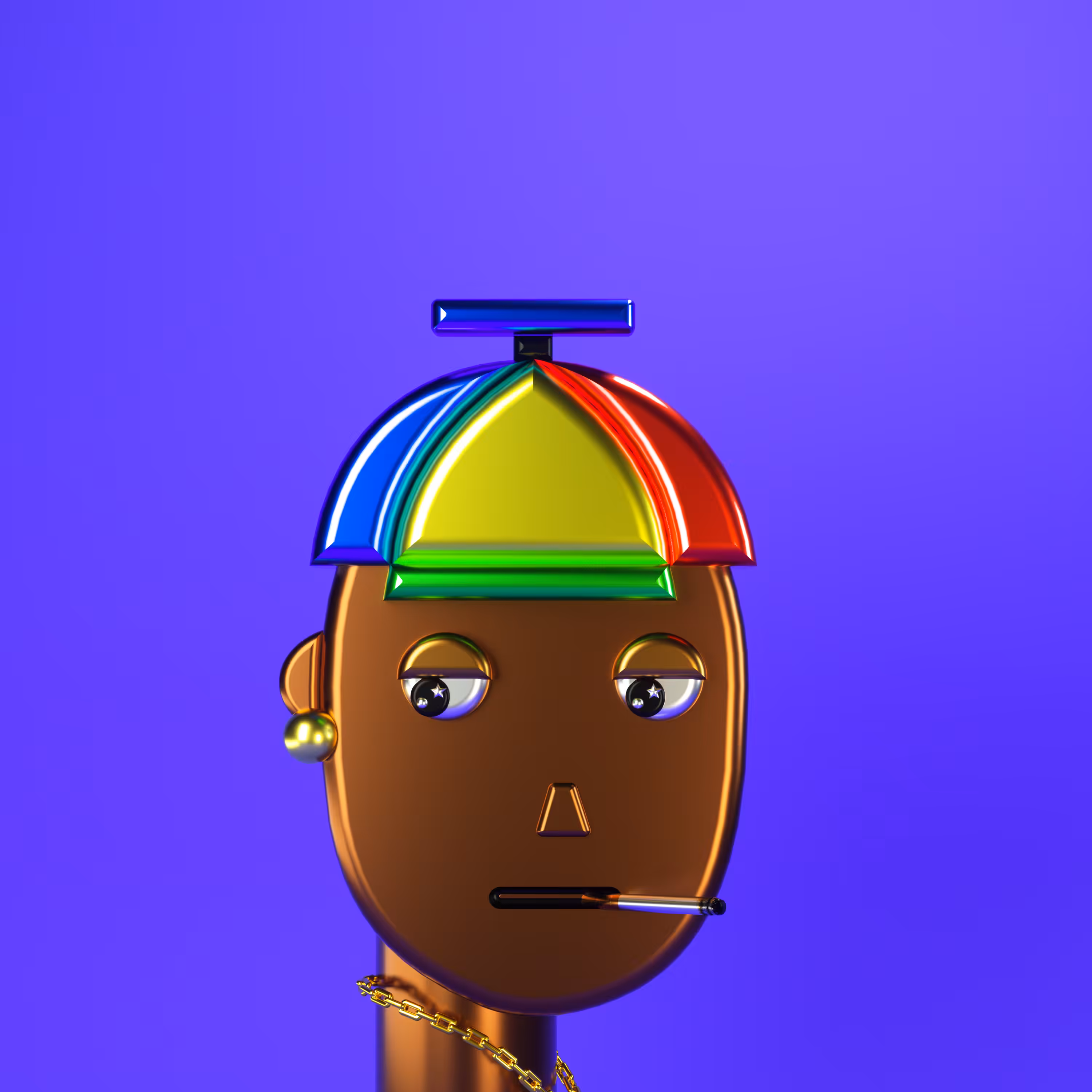 3D Chrome Punk Babies #033
