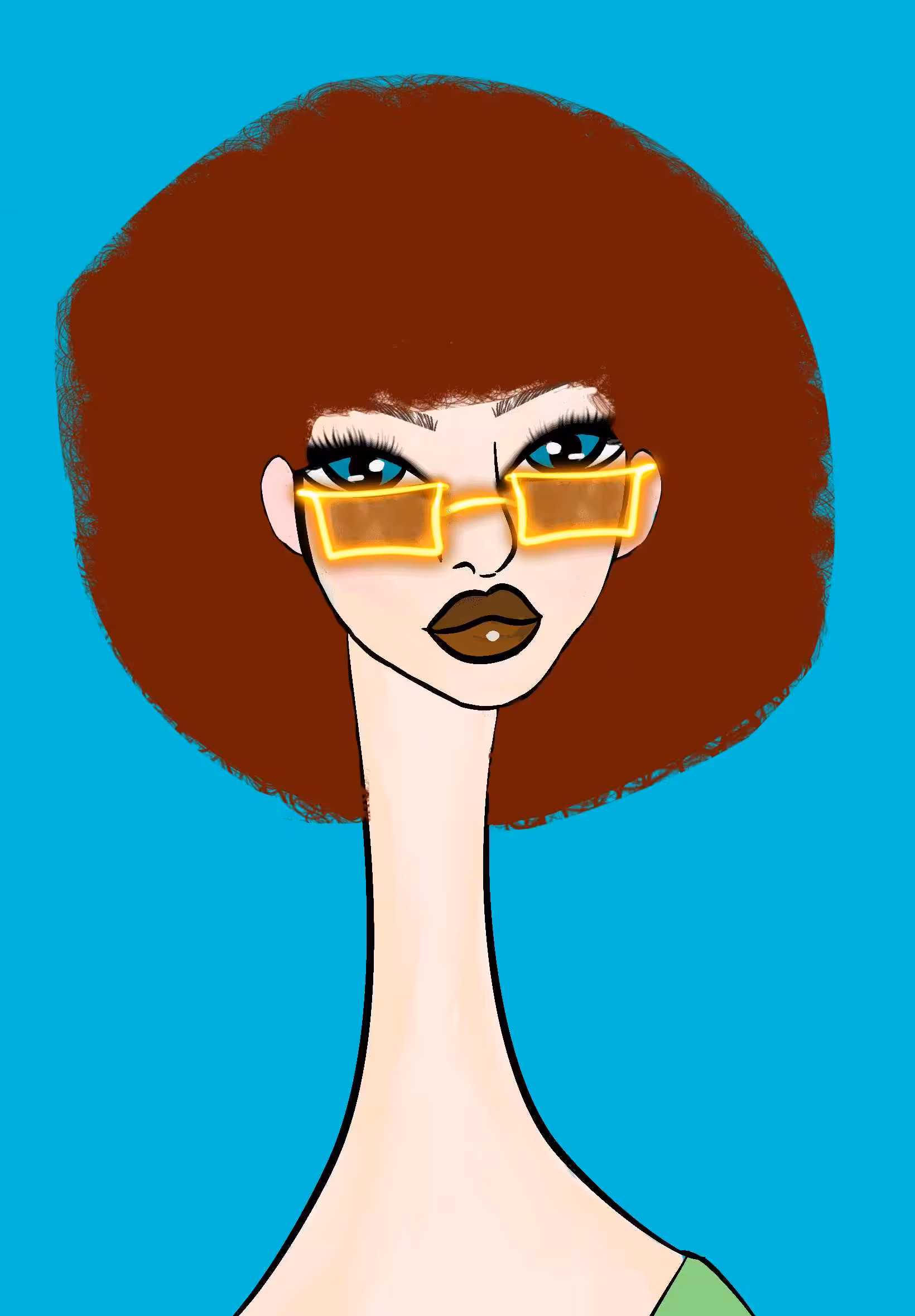 Long Neckie Lady #133