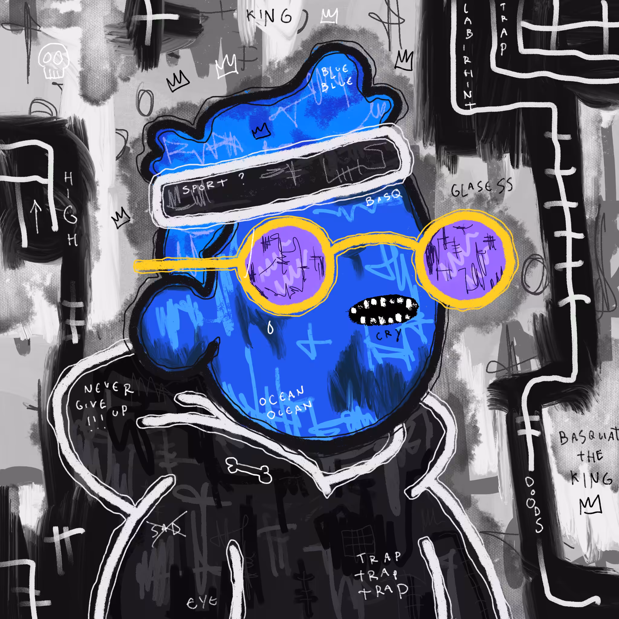 Doodlesquiat #36