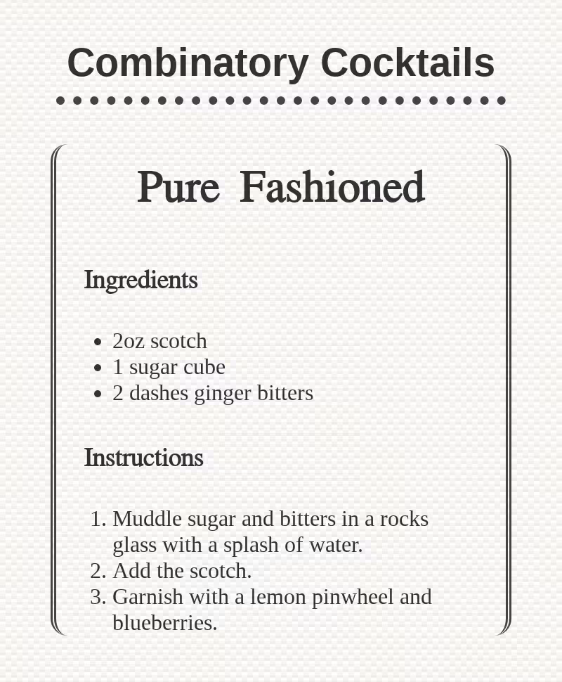 Combinatory Cocktails #3