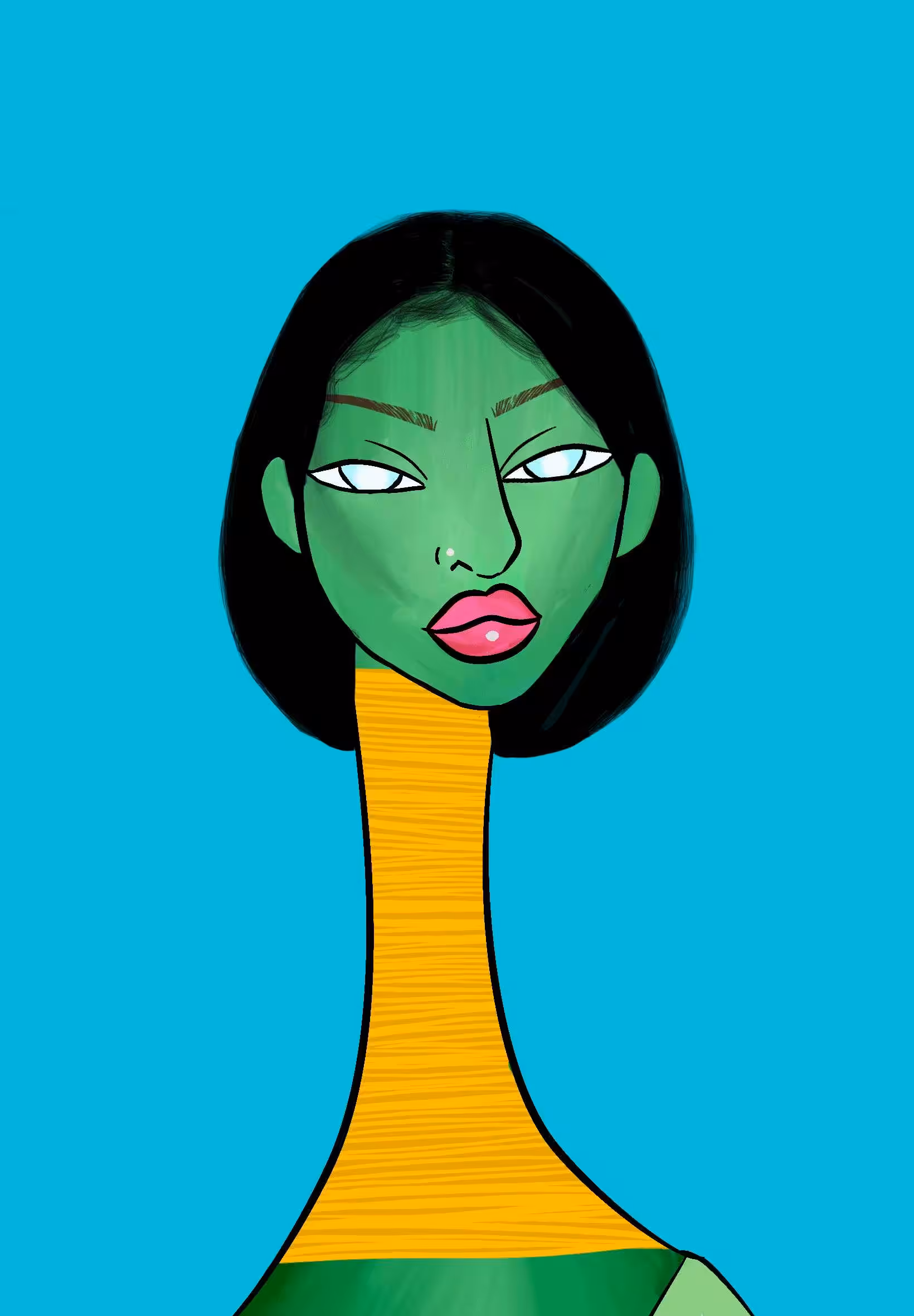 Long Neckie Ladies: Long Neckie Lady #2114