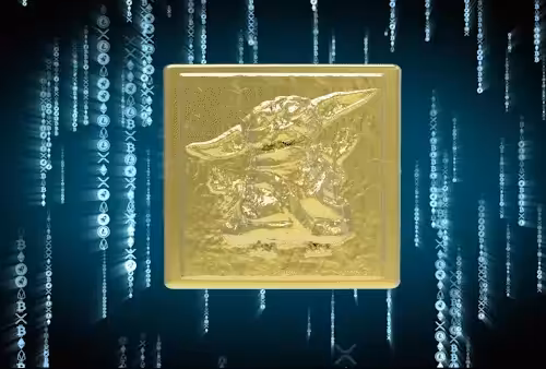 Baby Yoda Frozen in Carbonite #1 (24K Gold Edition) - Red Pill Revisionary Series