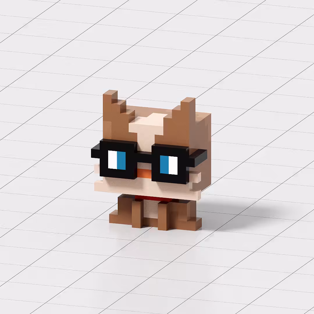 Crypto Voxel Cats #015