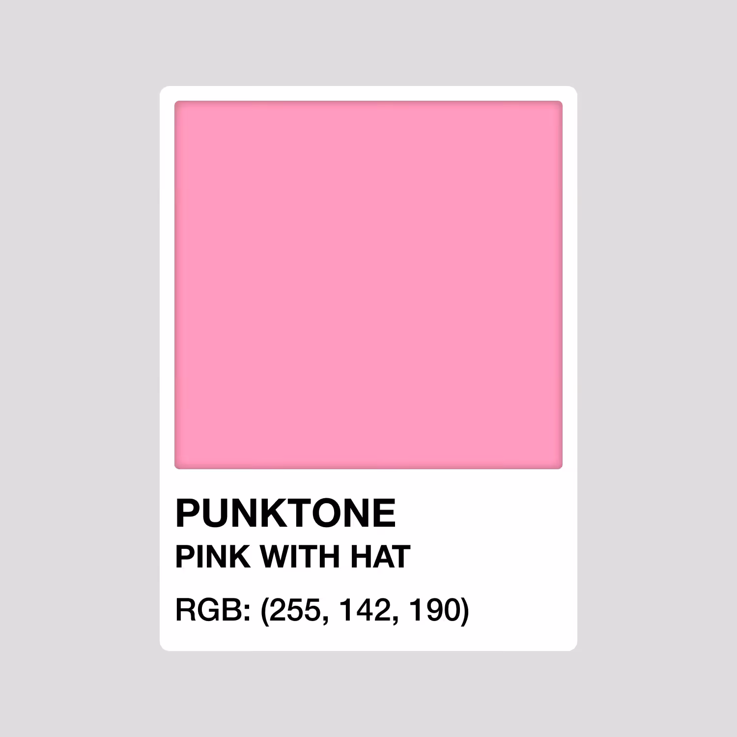 PUNKTONE PINK WITH HAT