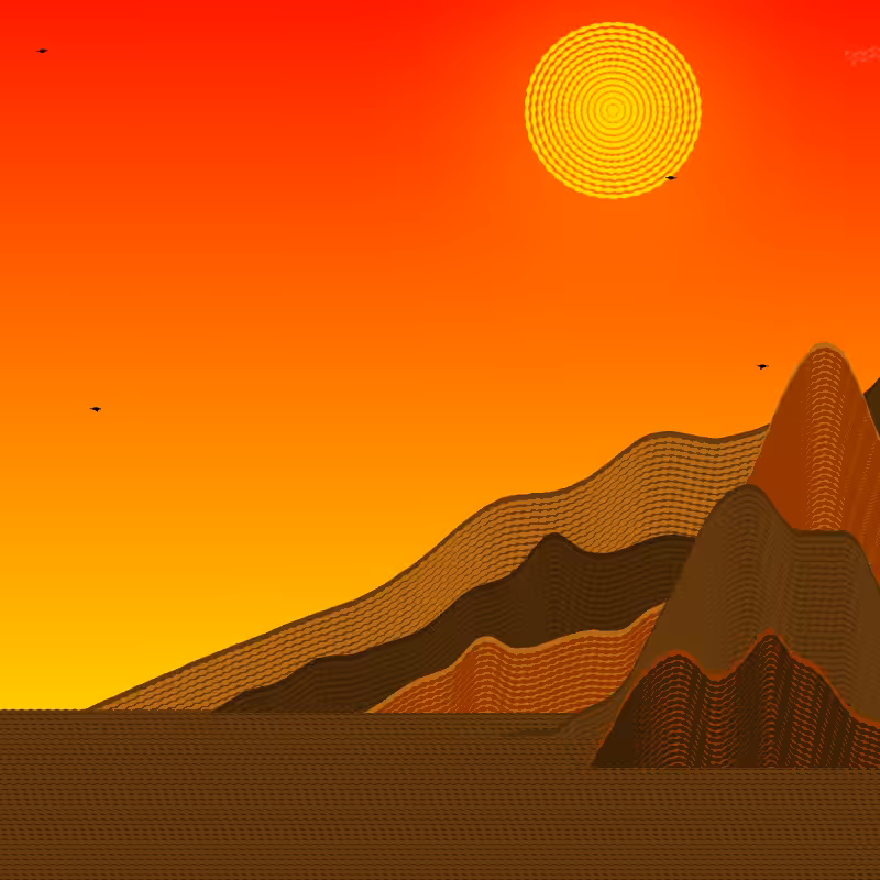 Painted Mountain Sunset #20