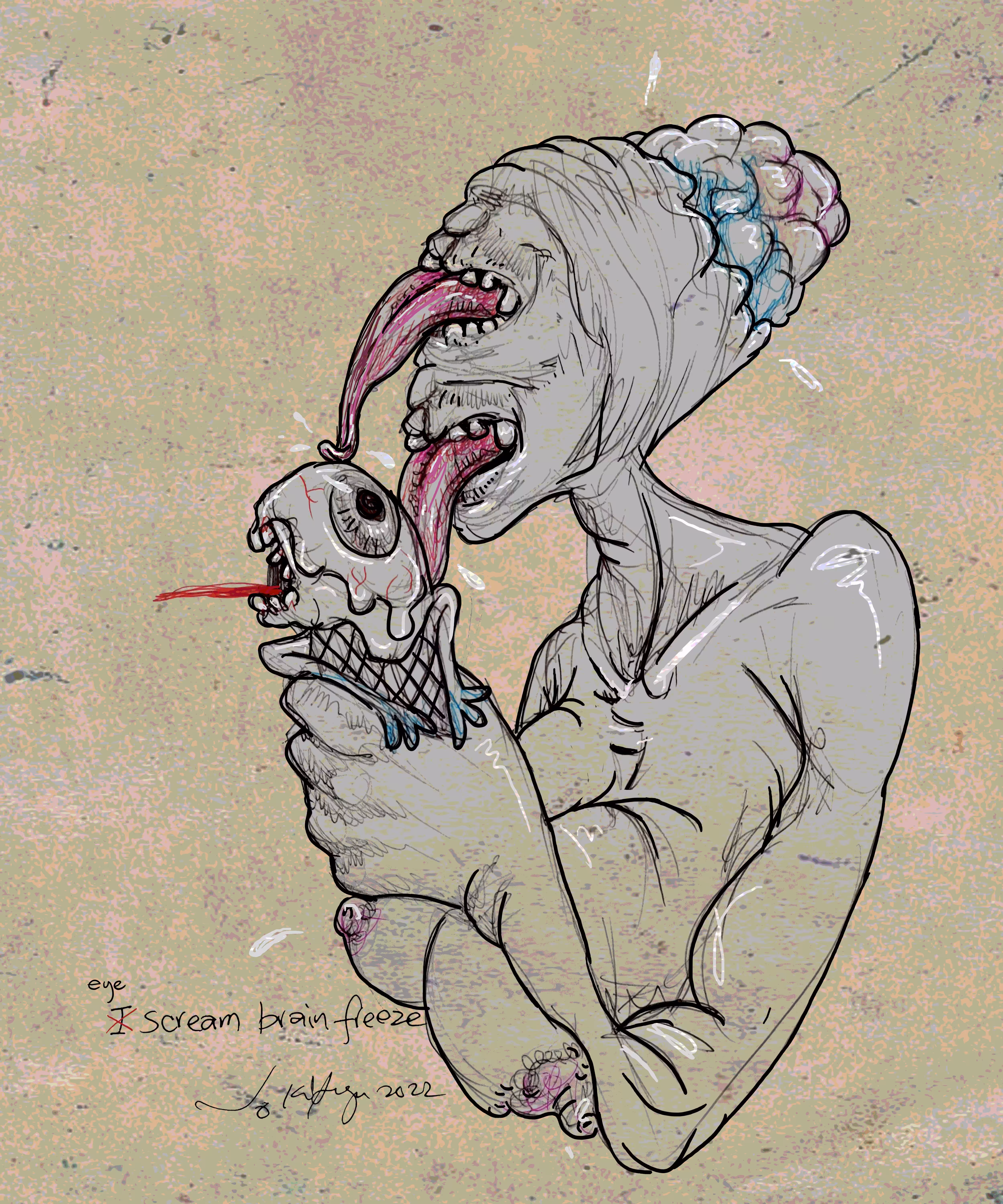 eye scream - brain freeze