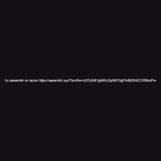 try assemblr on tezo...