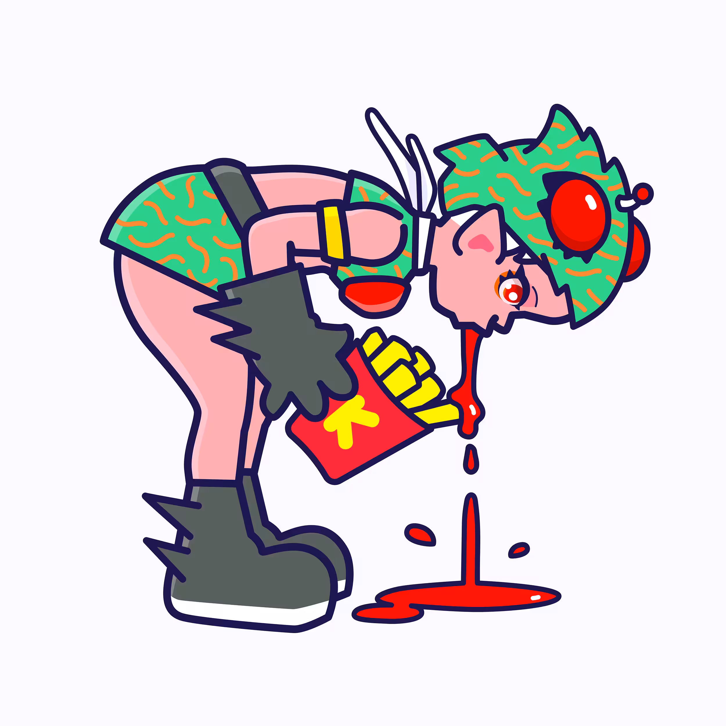 kanpai #100 [french fries rider]