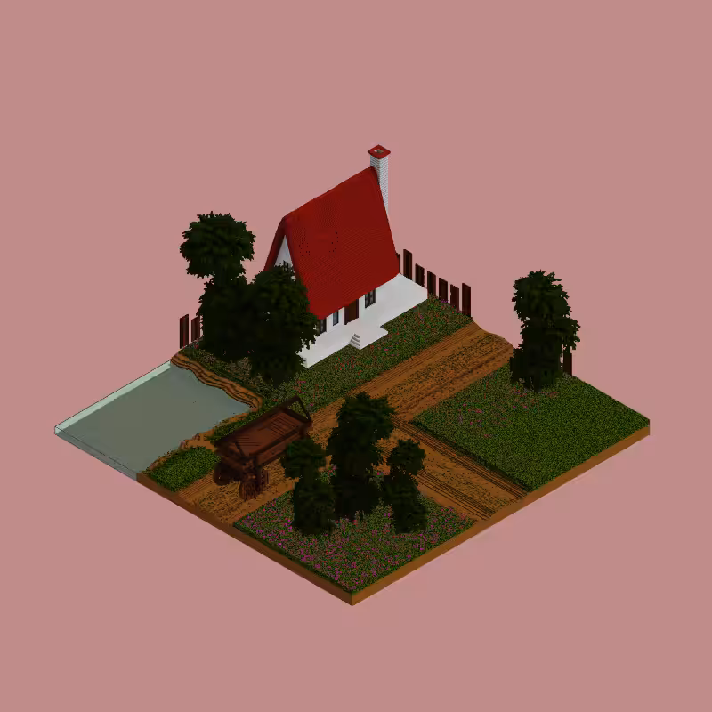 Pastel cottages #2 #4