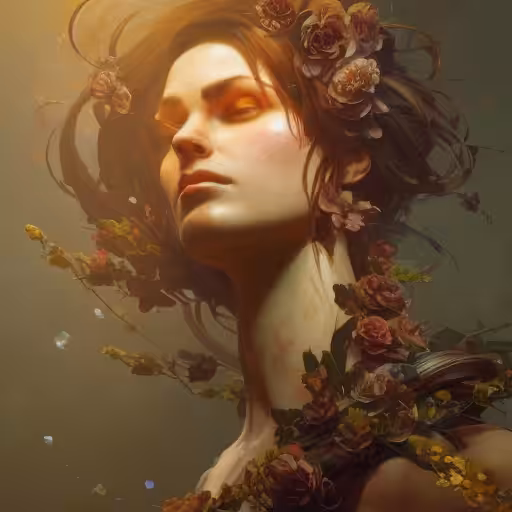 flowers woman