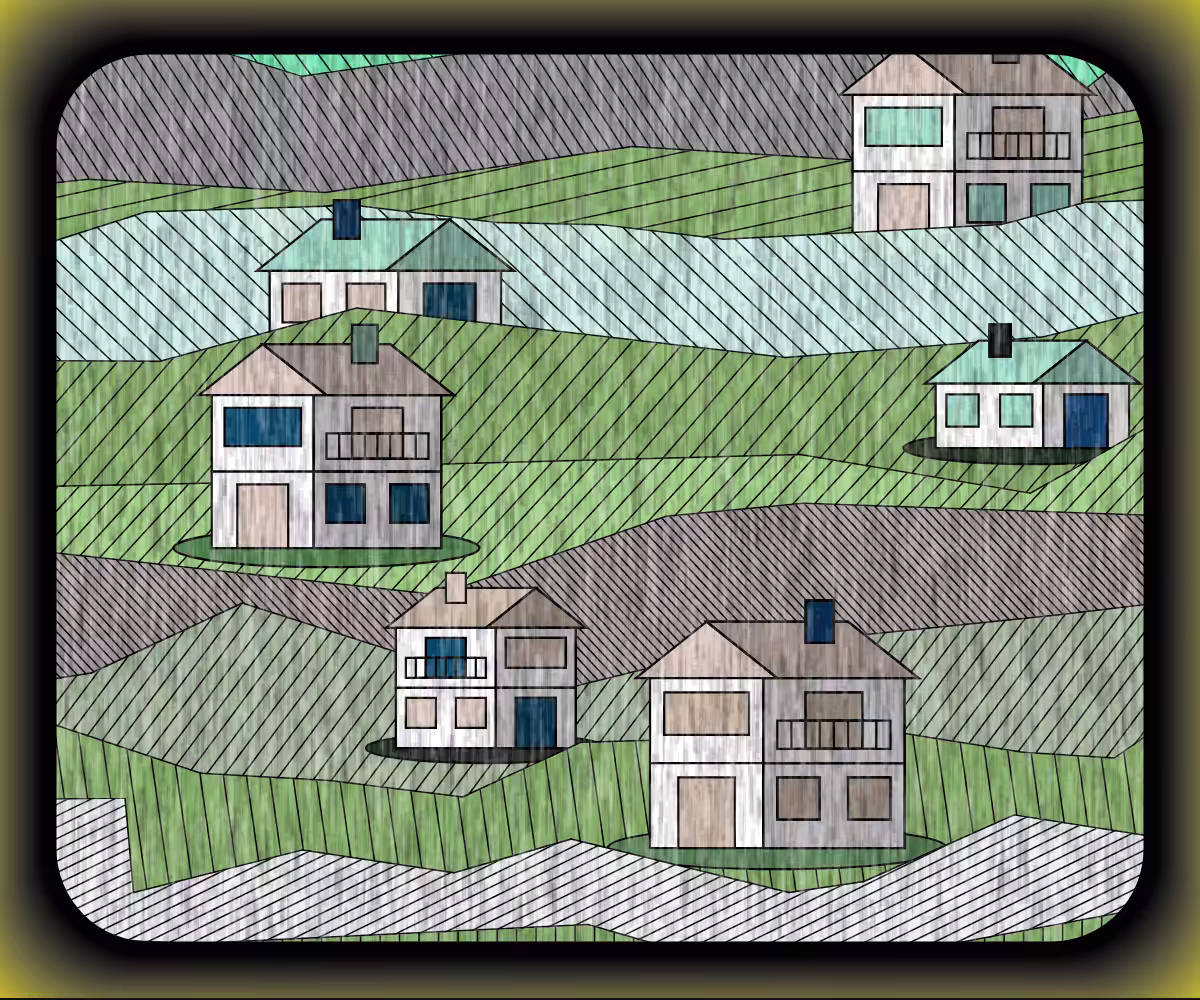 Rainy village #14