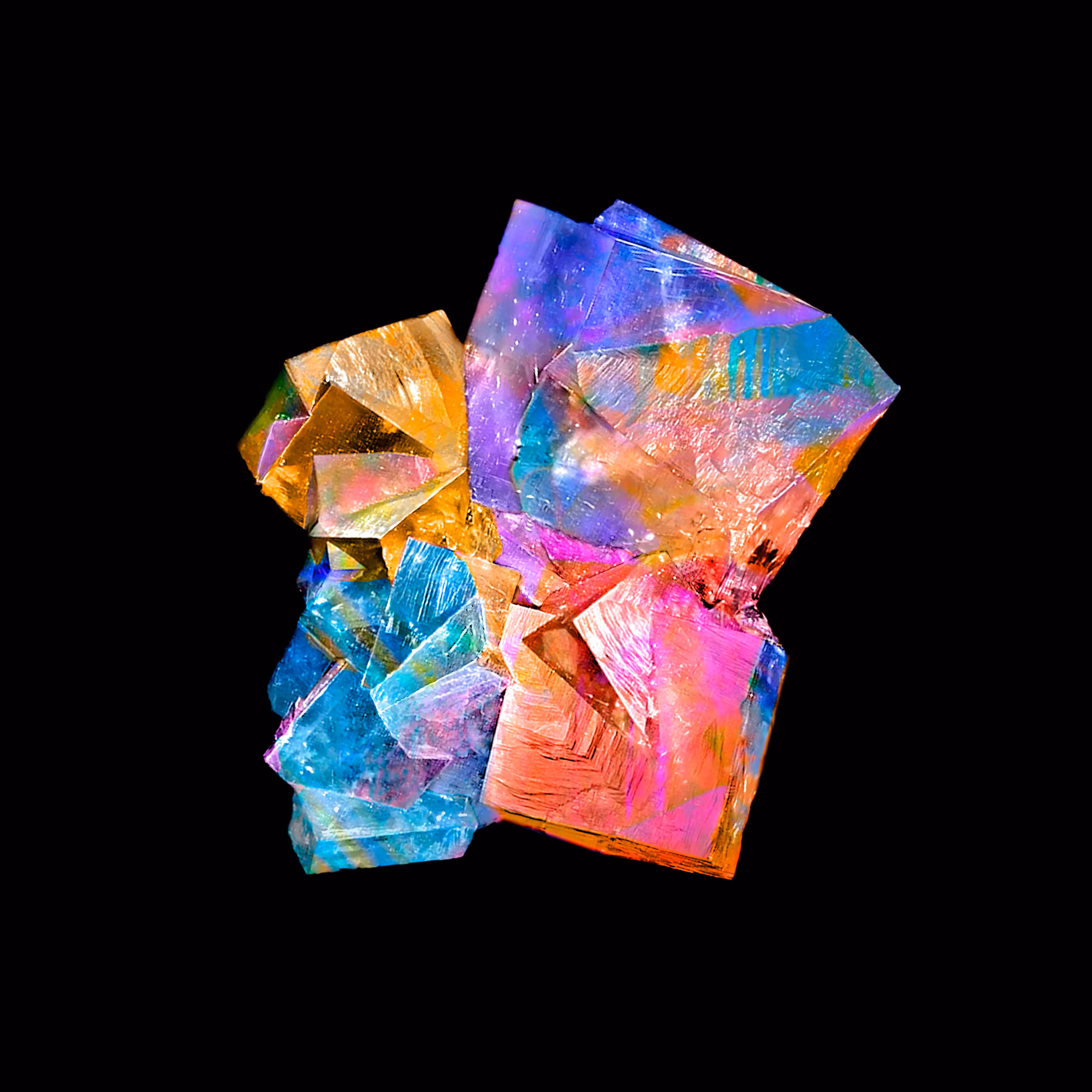 English Australian (Fluorite & Black Opal)