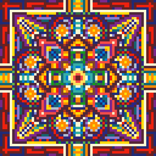 Pixel Mandala 002