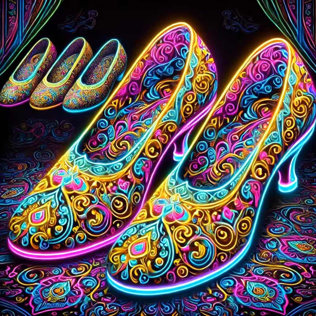 Neon Oracle: neon shoes