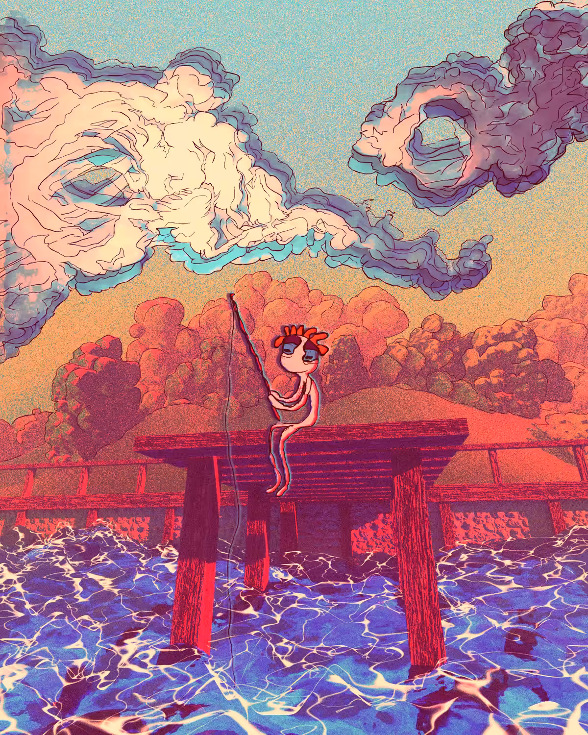 summer above the horizon