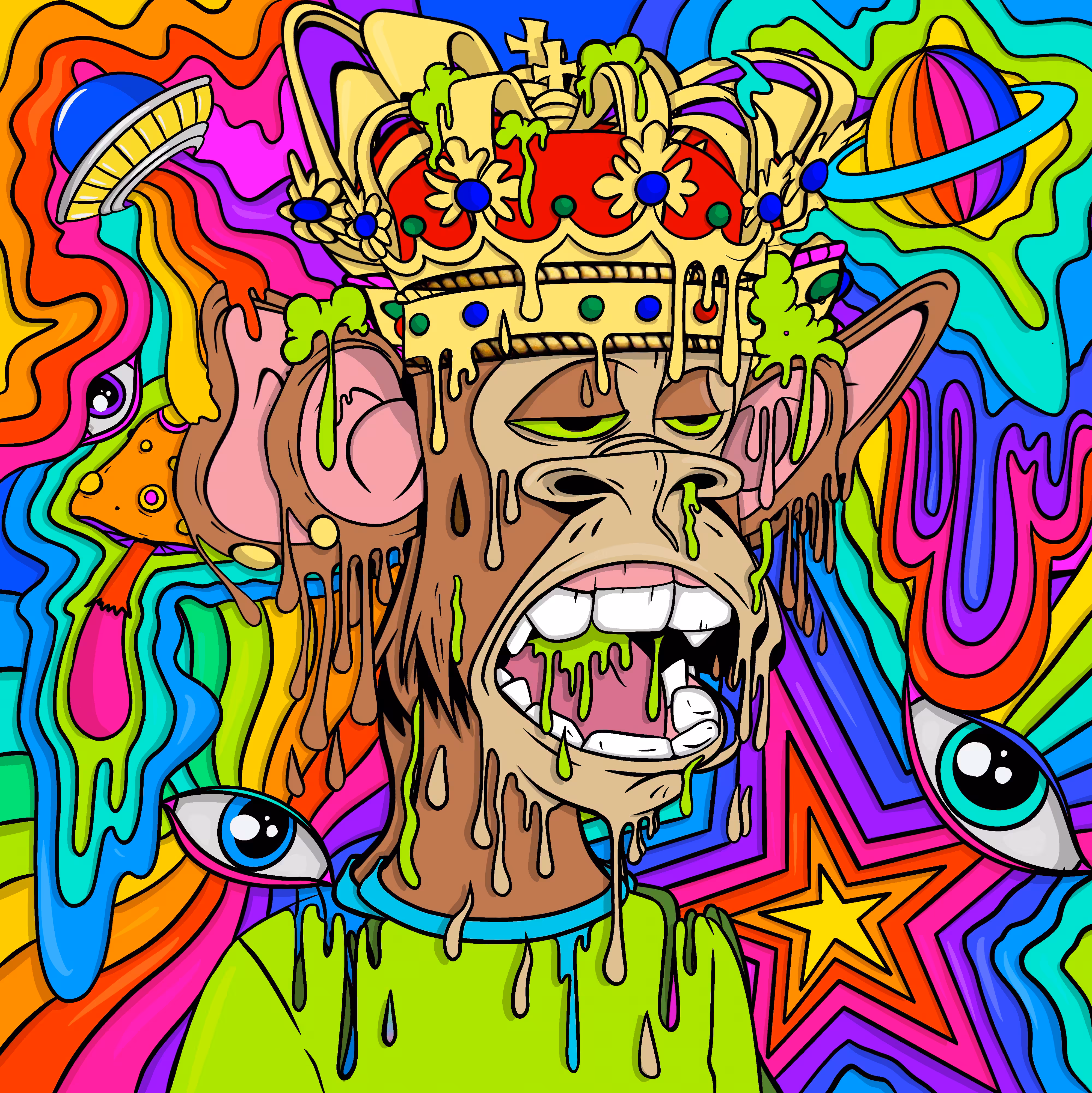 Bored Ape Remix Club: Bored ape remix #3660 - 1/1 Edition