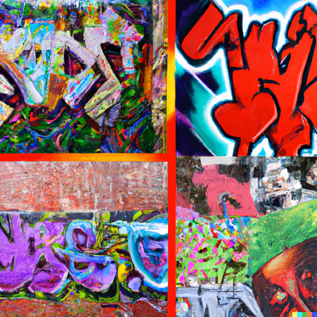 AI Street Art Collage No. 2