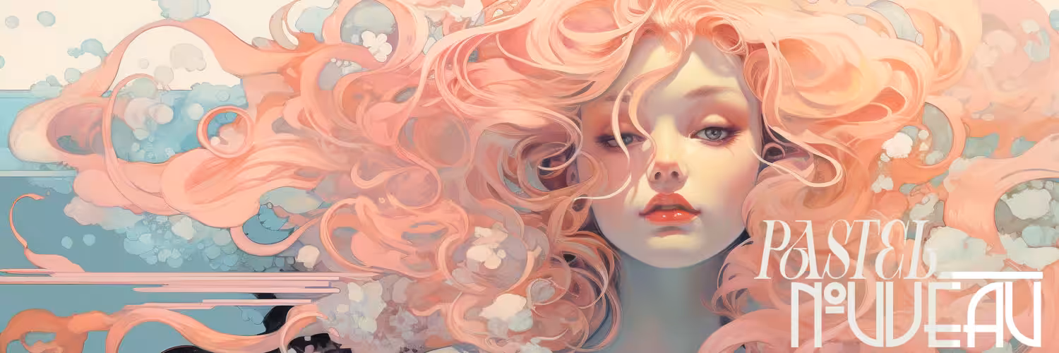 Pastel Nouveau banner 