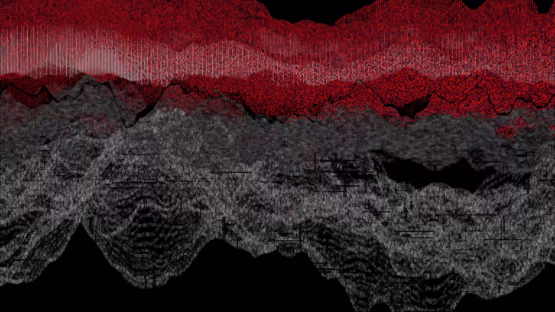 Pixel rain in a data landsacape #109