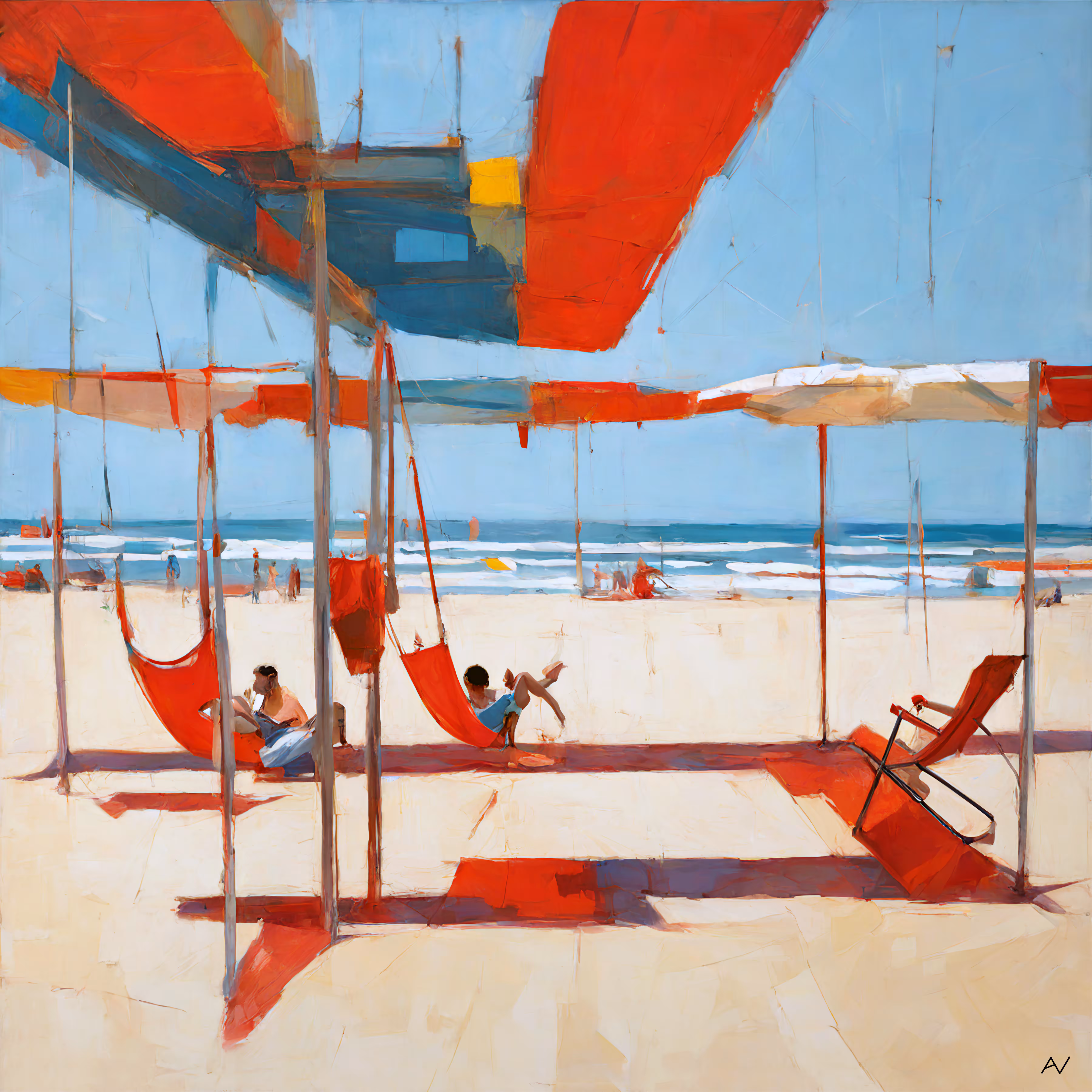 hanging at the beach III