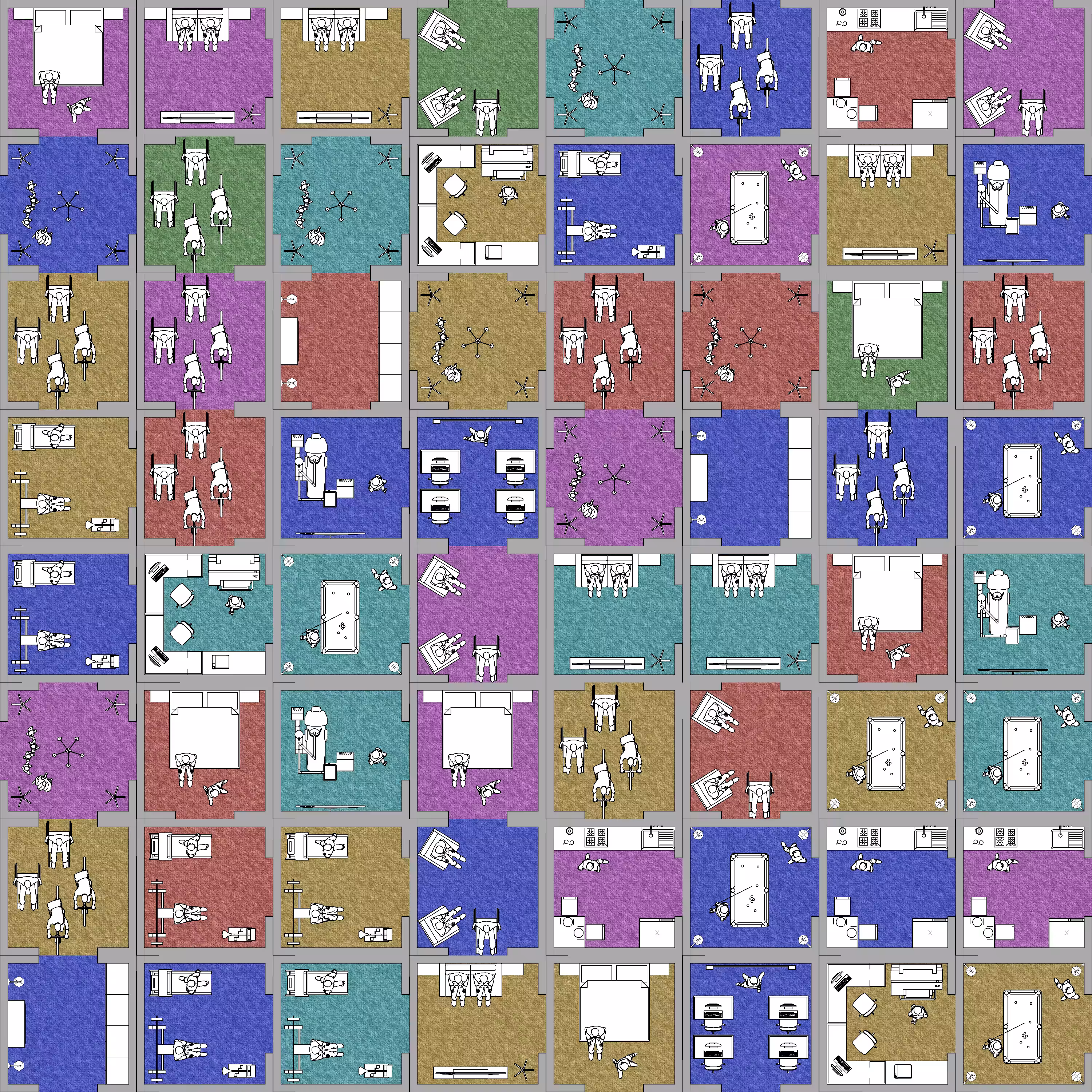 Harlequin block building #30
