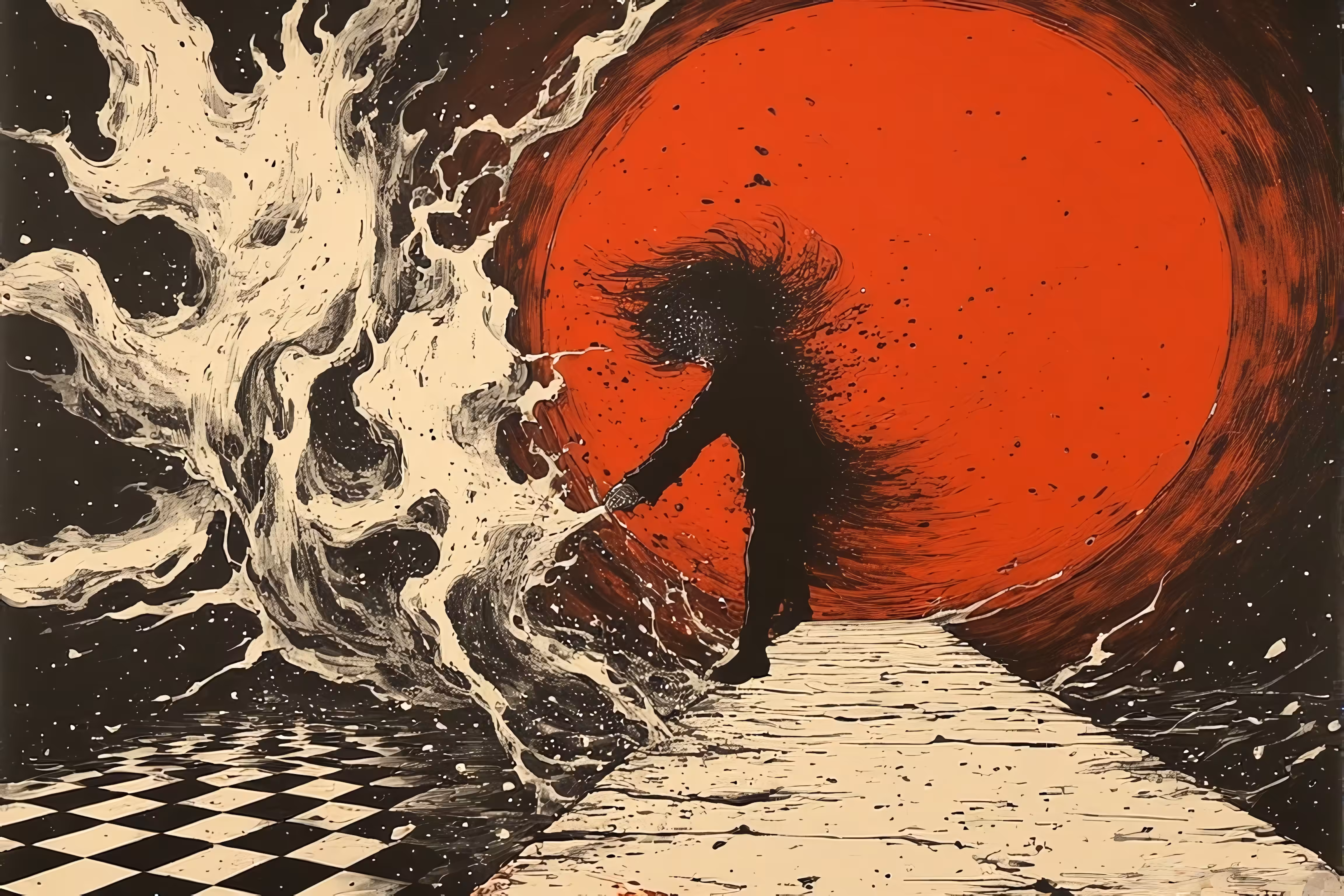 Path of Chaos and the Bloody Sun