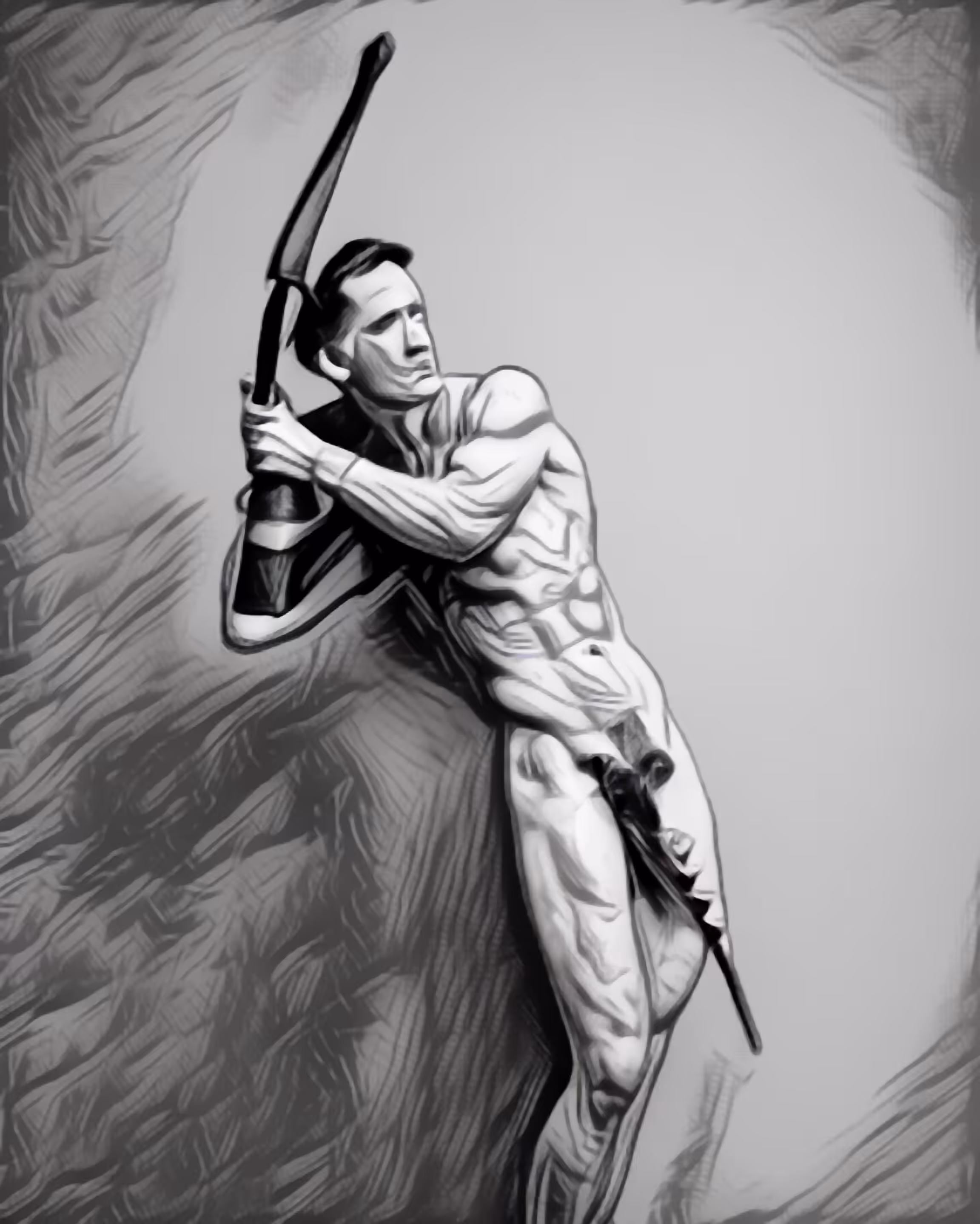 Naked warrior #08