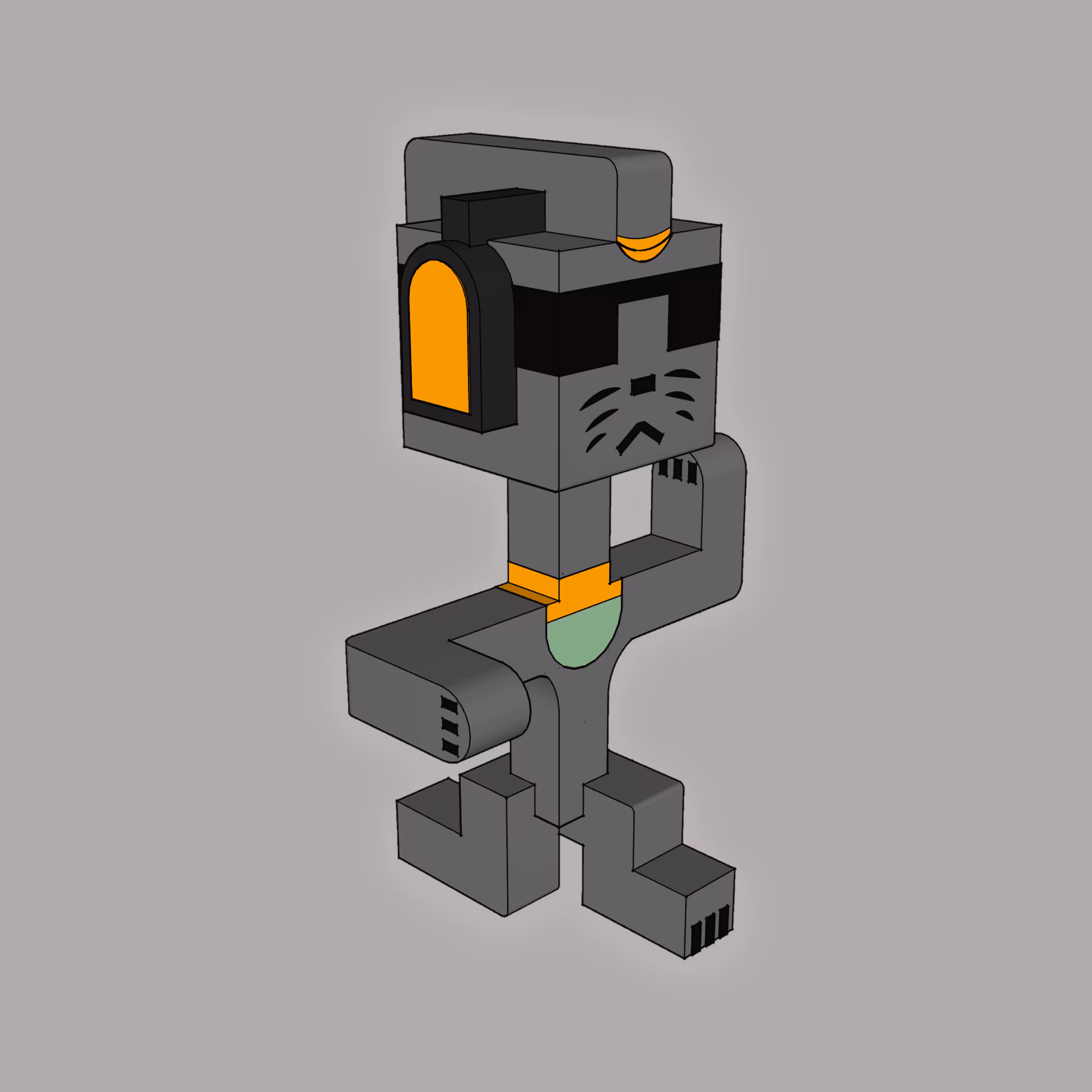 BrickBeads #4004 - SmokyFeline