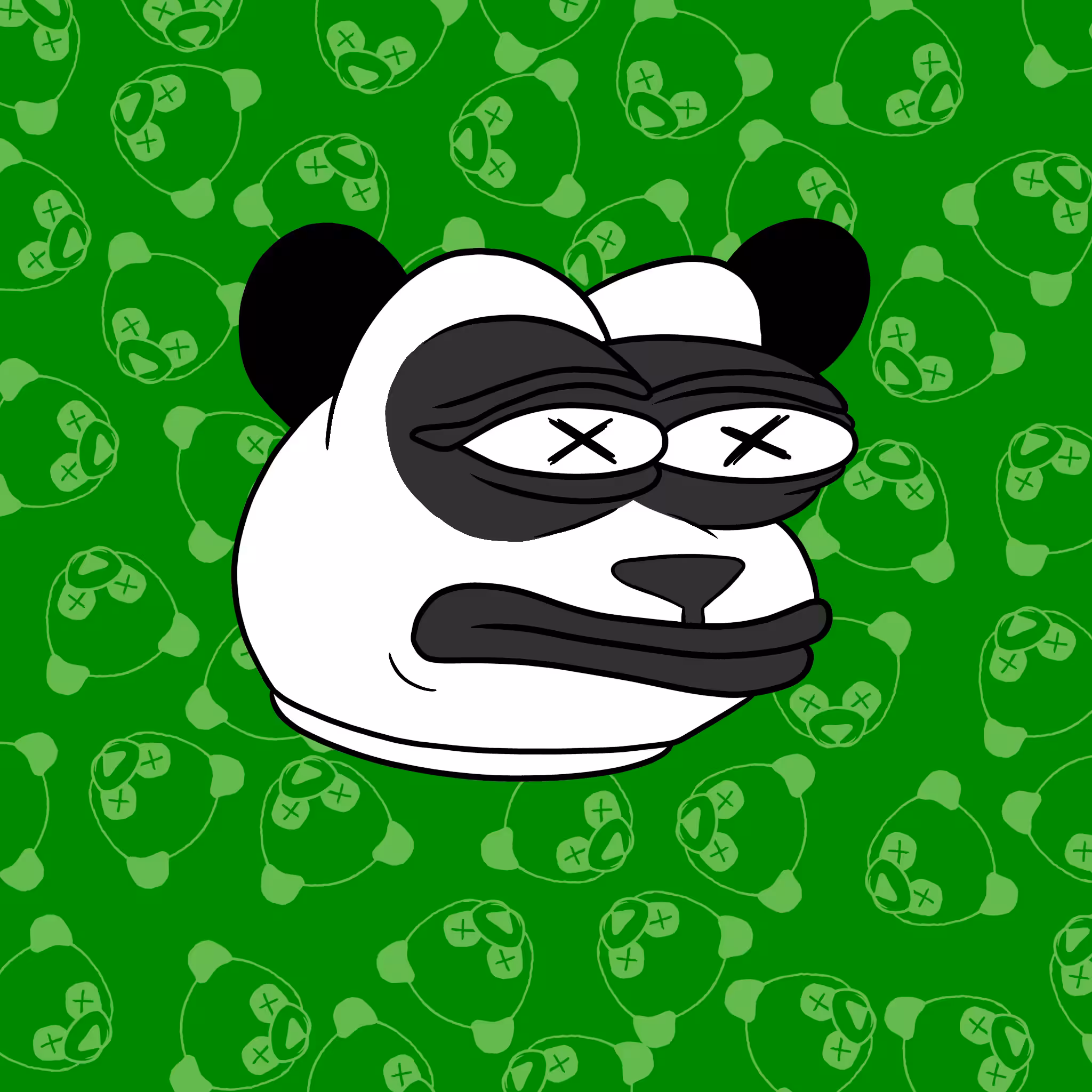 Panda Head #002