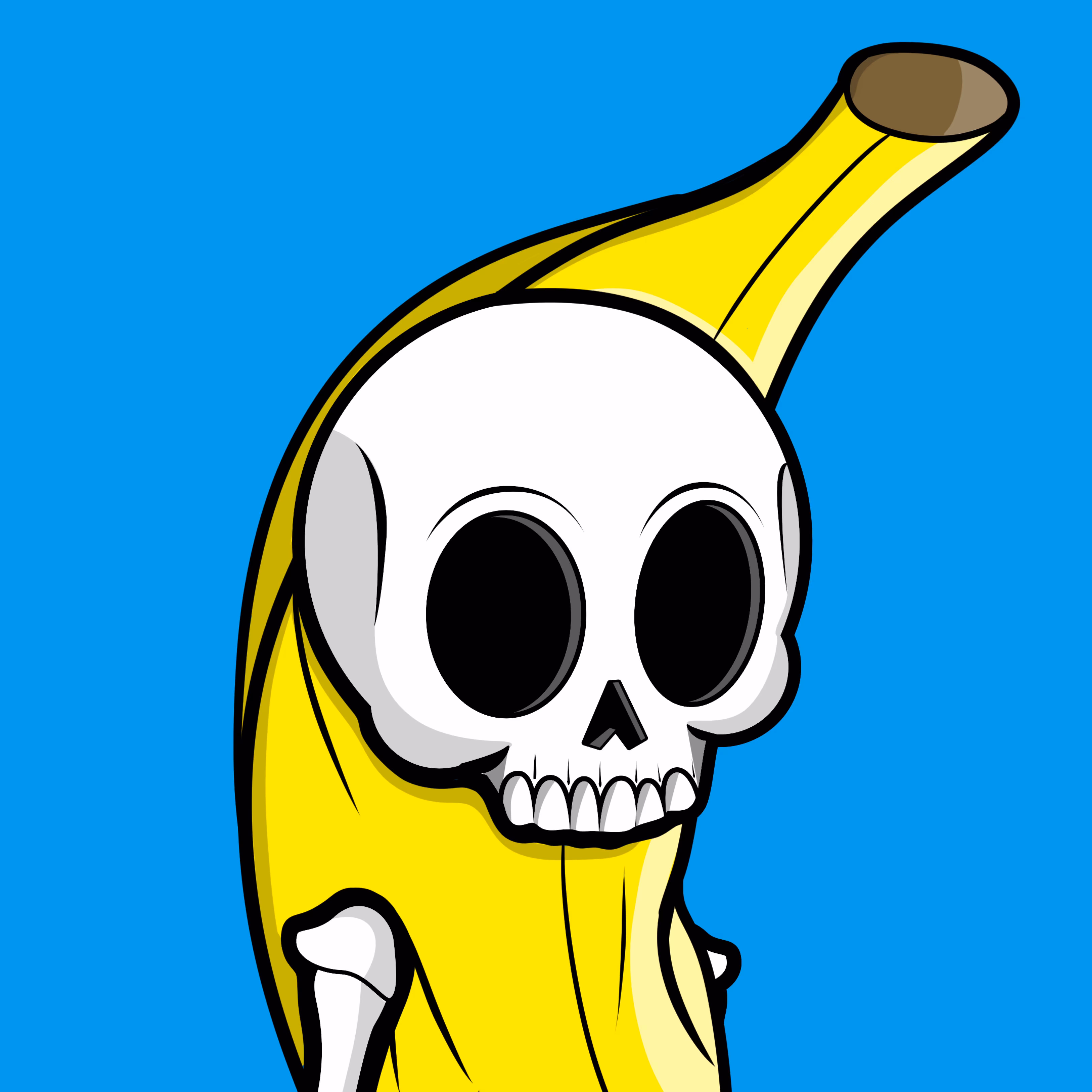 Edgar The Skeleton - Banana #256