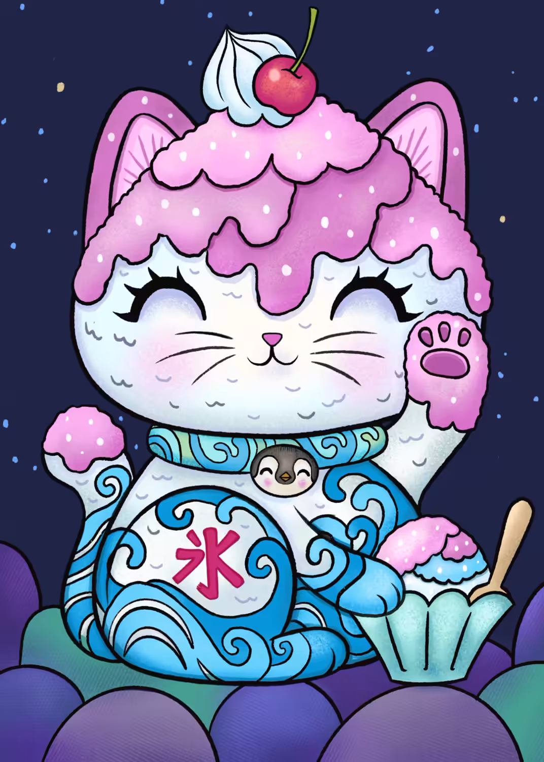 Lucky Cat 001 - Kakigori