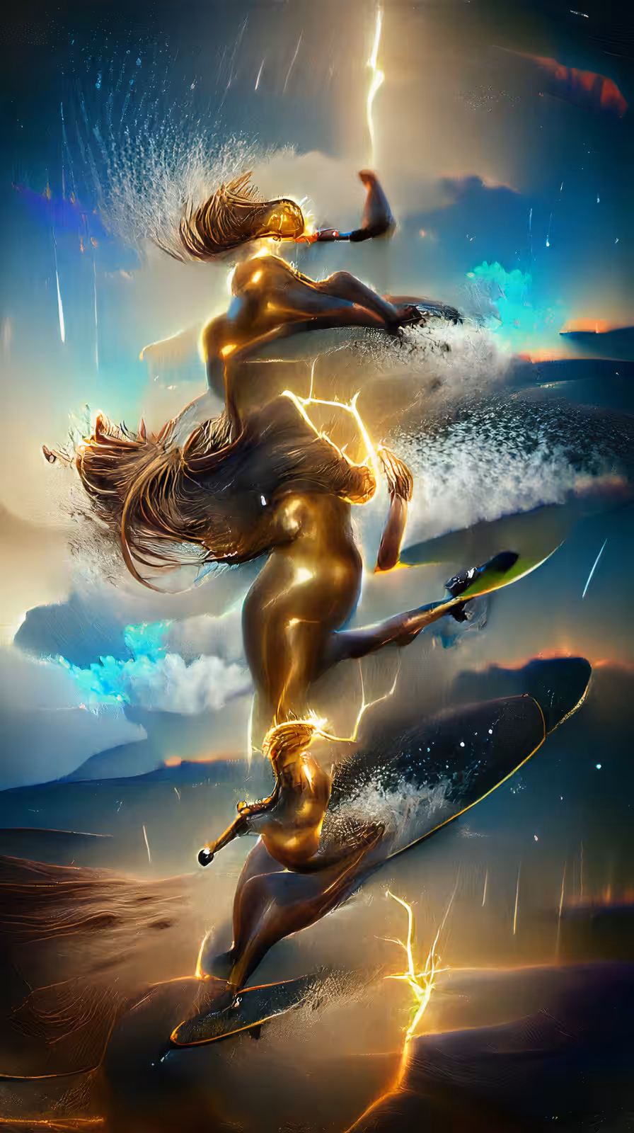 Surfing Goddess