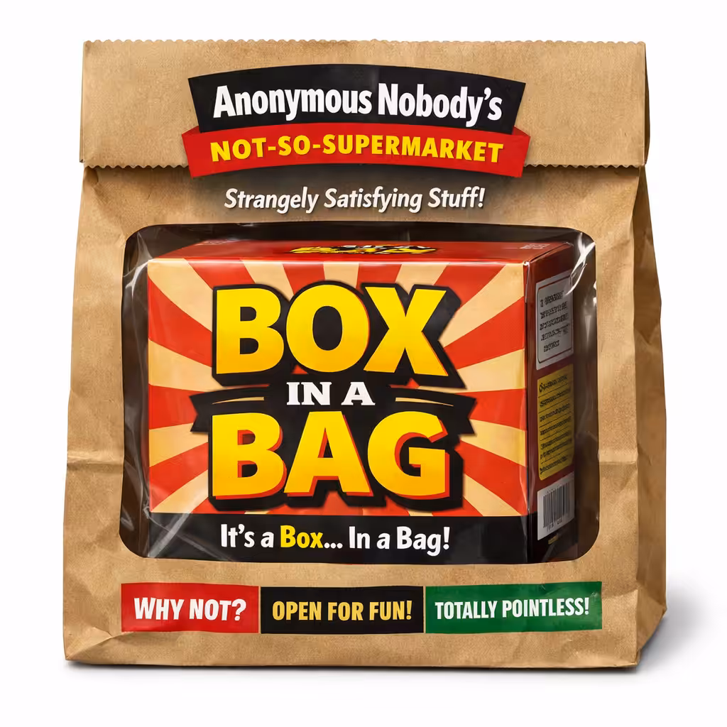 Anonymous Nobody’s Not-So-Supermarket: Box In A Bag (Casual)