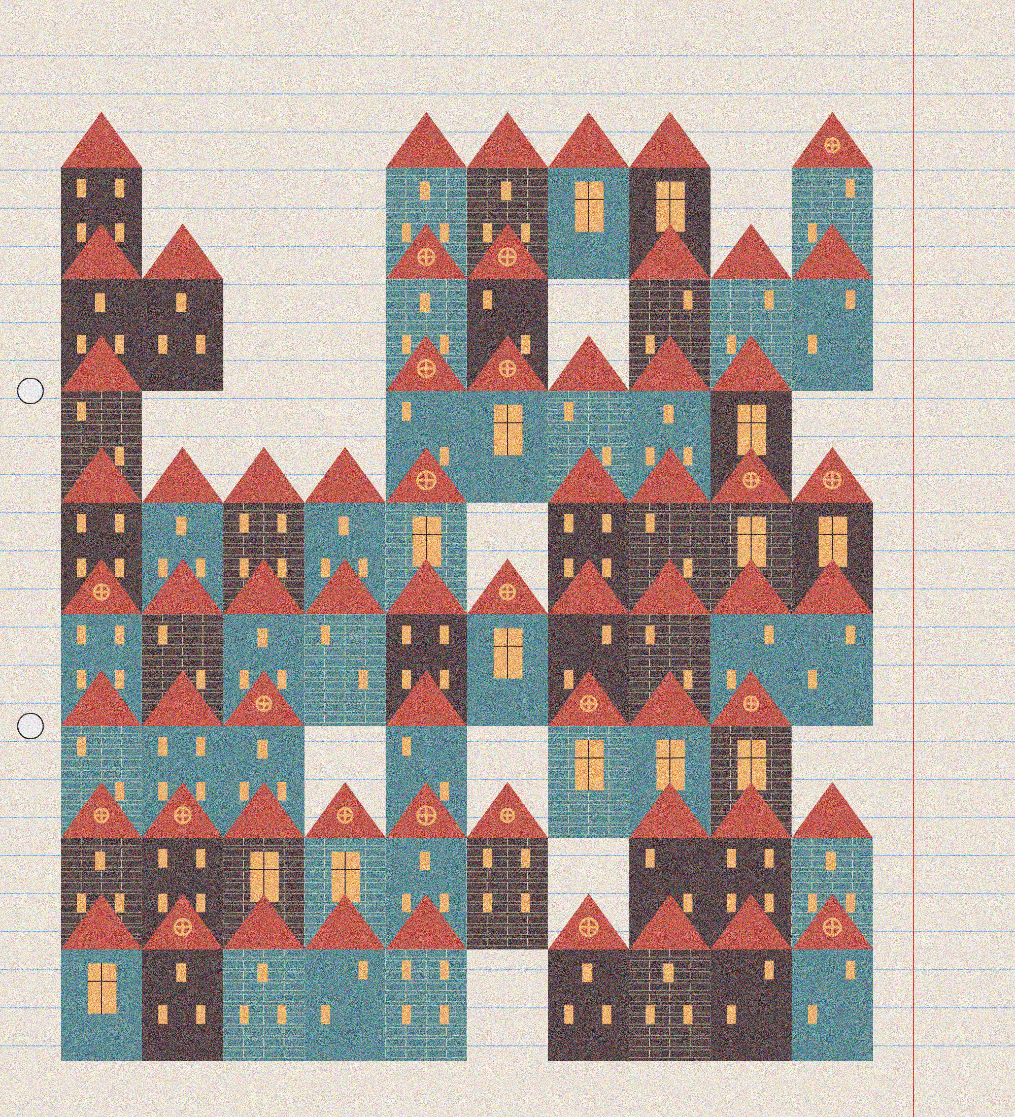 sketchbook page 7: neighbourhoods #32