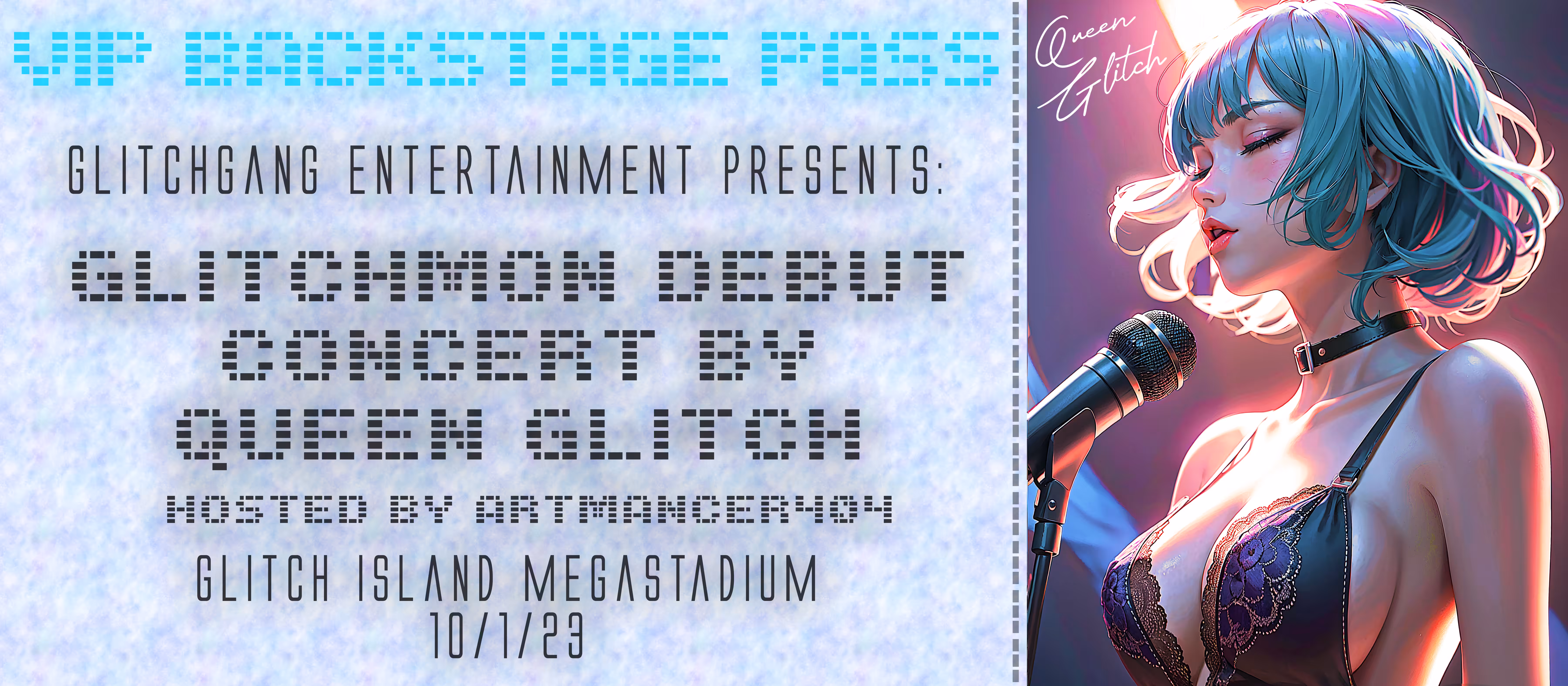 🌟VIP Backstage Pass🌟 GlitchMon Debut Concert 10/1/23
