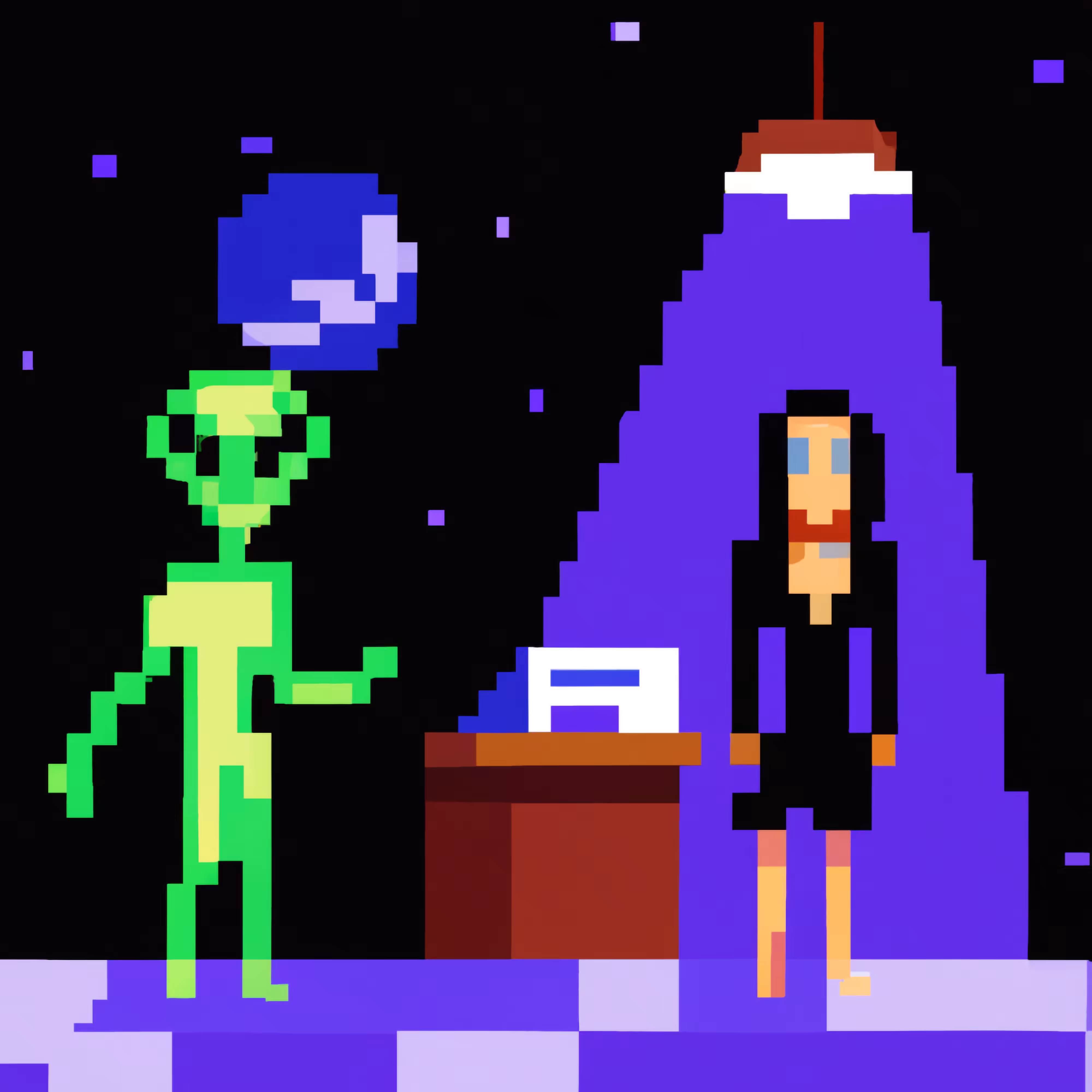 Mona Lisa Meets an Alien in a Bar #10
