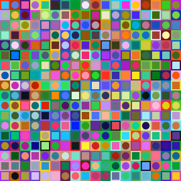 Square Dot Composition #7