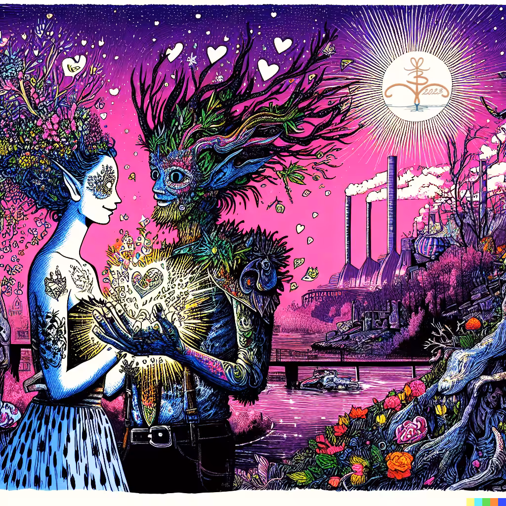 Radiant Tales: A Luminous Dance of Life