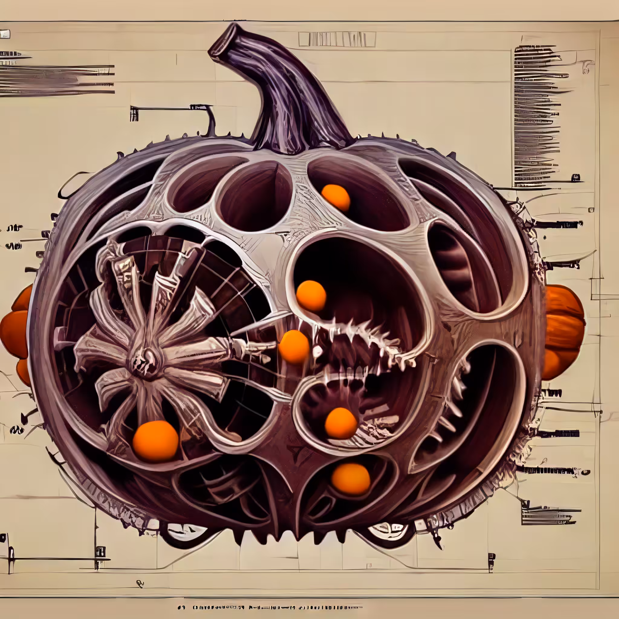 Mecha-pumpkin blueprint #17