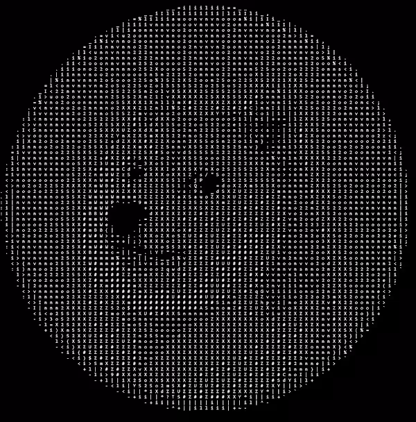 Shiba Doge Ascii NFT #3 black