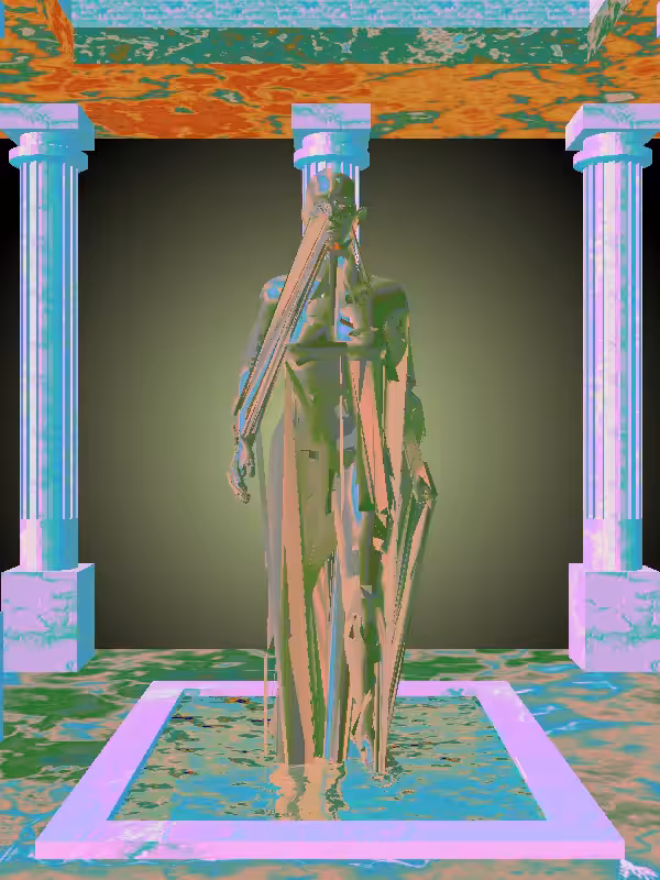 HeavenComputer: The Receding Sealwax Red Woman #6403