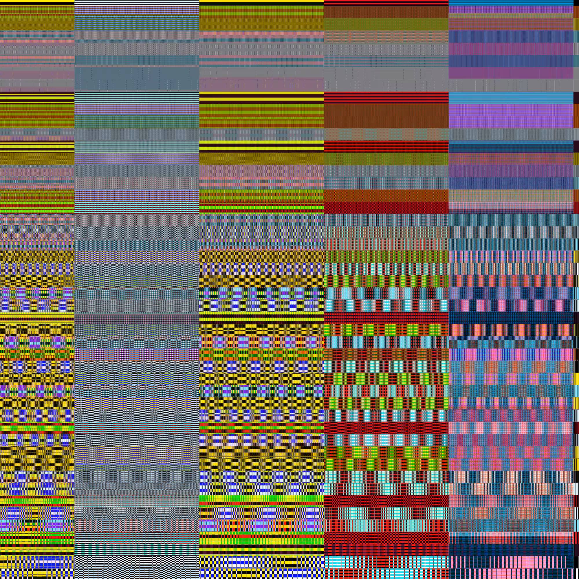 Glitchometry Stripes #128