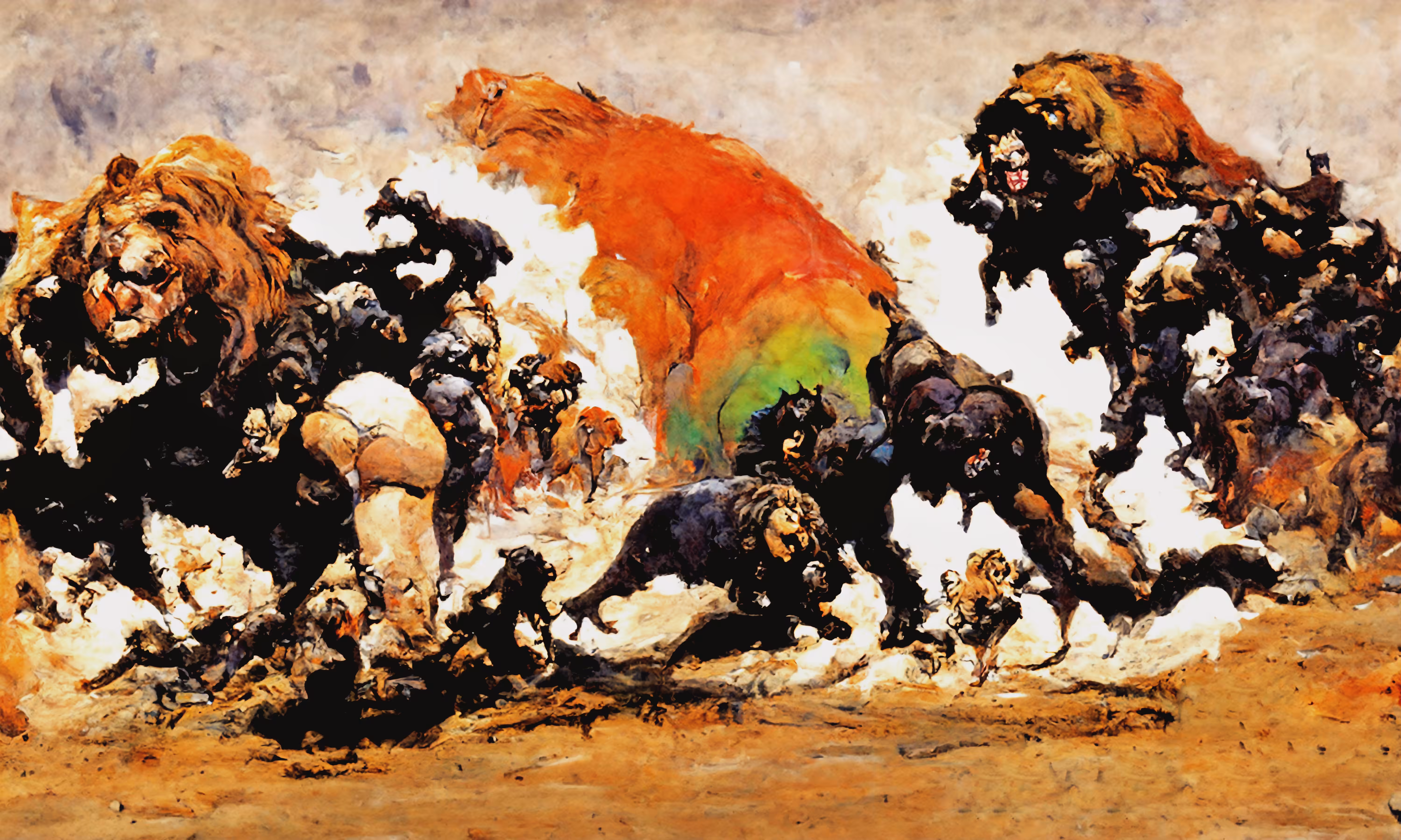 Beautiful Warfare - Animal Wars 3 (Lions)