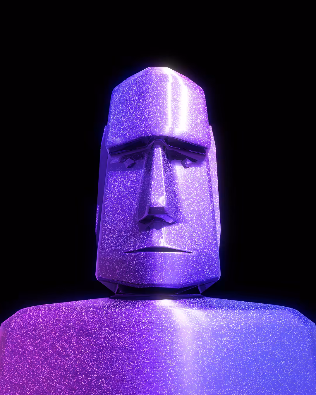 GLITTER MOAI [#020]