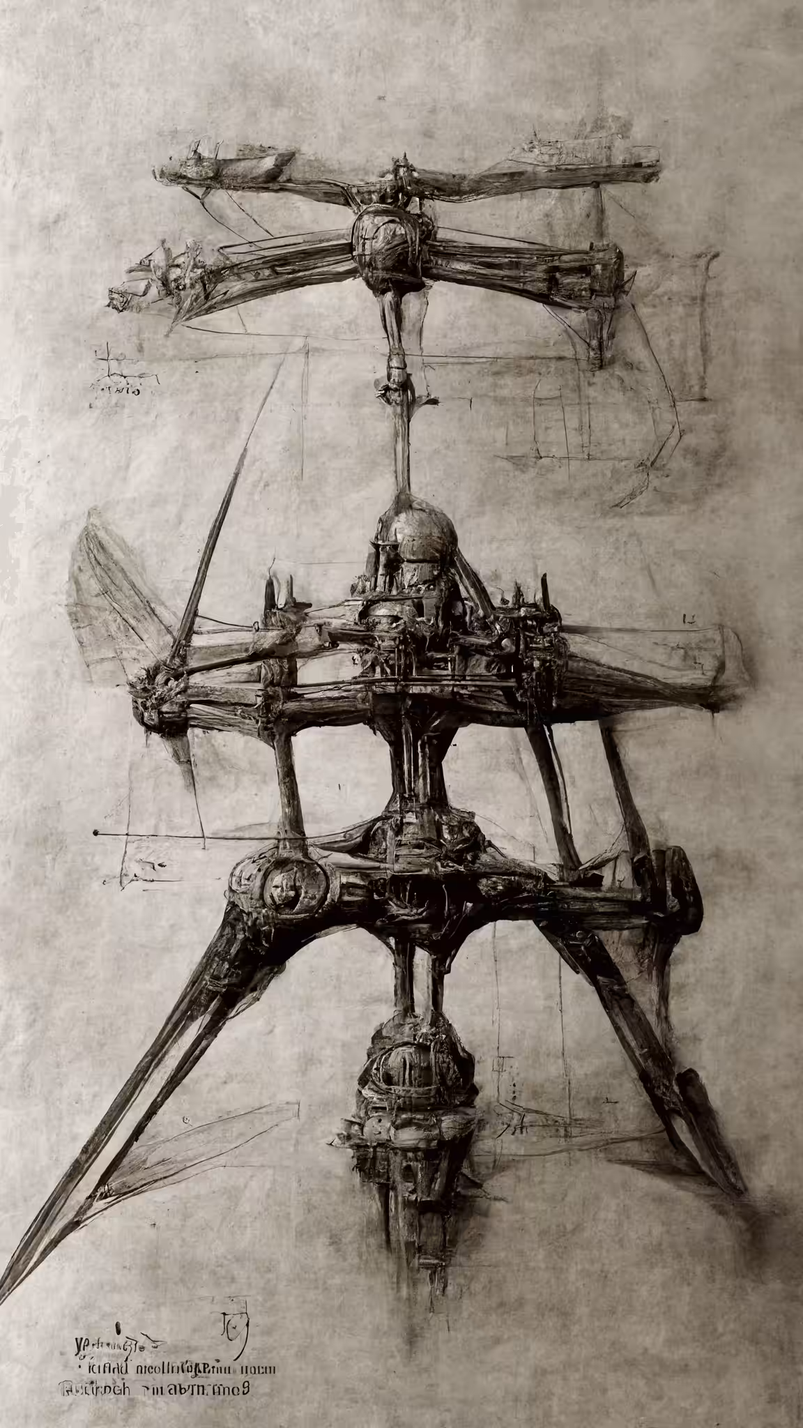 Leonard Da Vinci's - Catapult Sketch