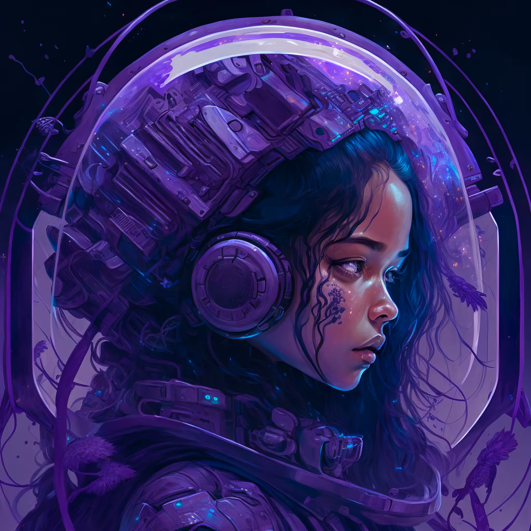 The Purple Astronaut